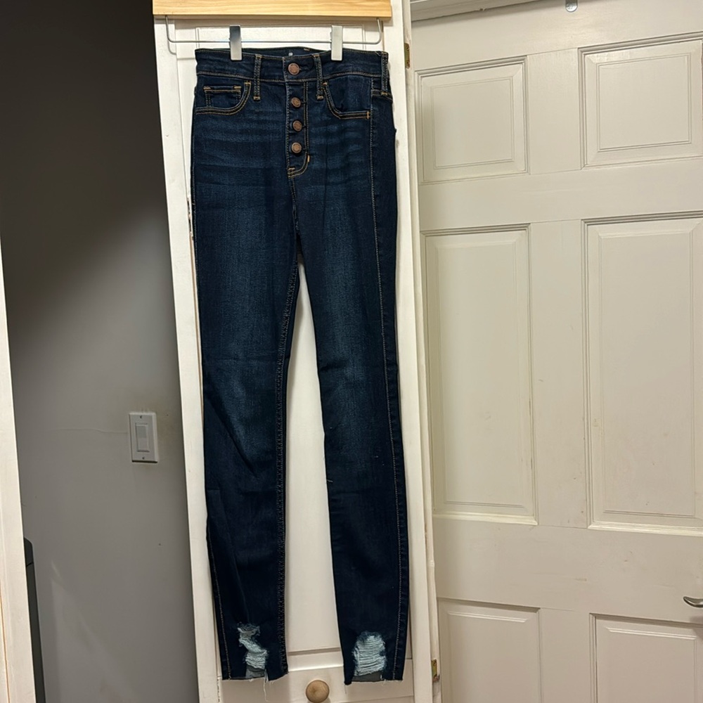 Hollister jeans high rise super skinny